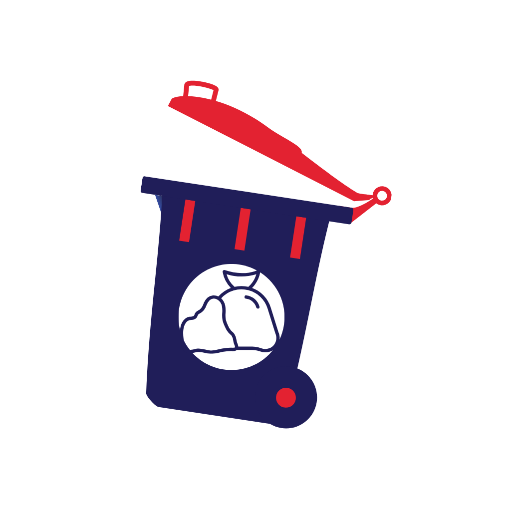 General waste bin icon for commercial and industrial waste management and disposal services