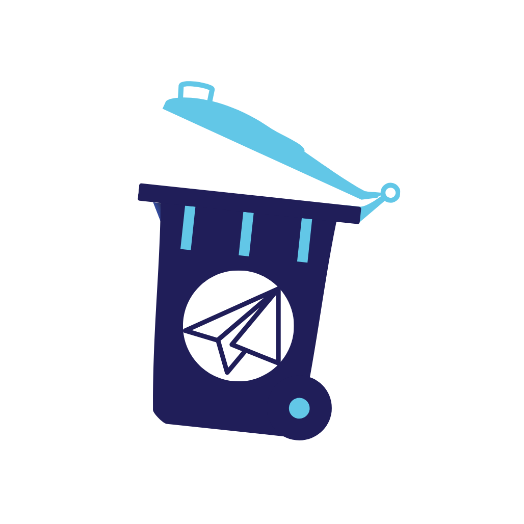 General waste bin icon for commercial and industrial waste management and disposal services