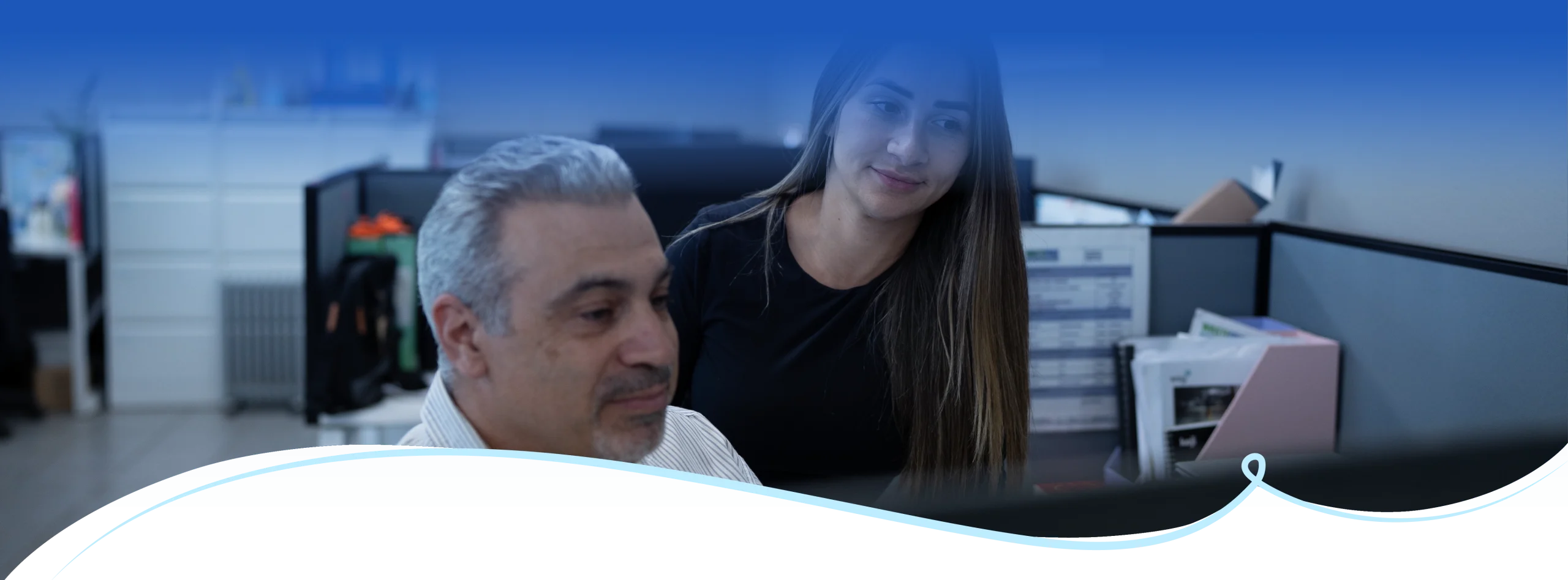 Business professionals reviewing commercial and industrial recycling solutions in office environment NSW