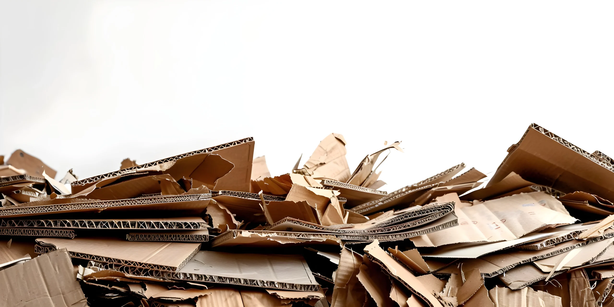 Stacked cardboard and paper waste materials for commercial recycling and fibre recovery management systems in NSW