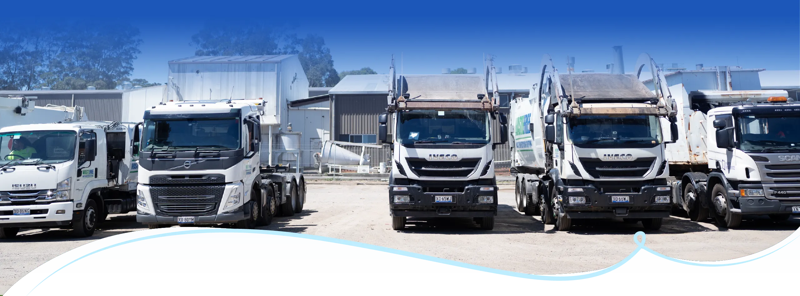 Wastefree fleet vehicles supporting specialised waste services including liquid waste and product destruction NSW